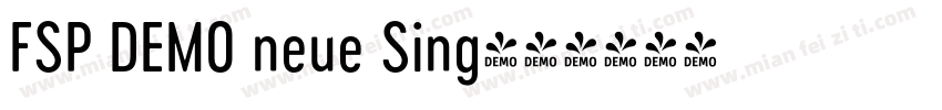 FSP DEMO neue Sing字体转换